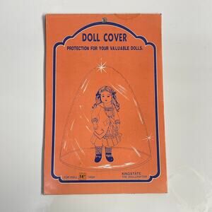 VTG Clear Doll Cover by Kingstate The Doll Crafter for Doll 14" High
